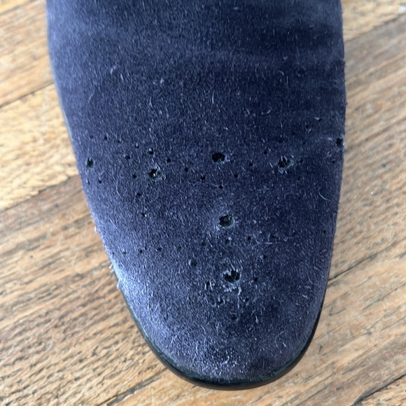 42 EU Made in Italy Blue Swede Dress Shoes in exceptional condition. - Picture 5 of 7